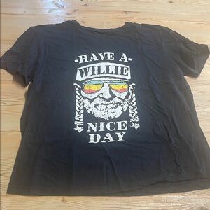 Black Graphic T-Shirt - Have a Willie Nice Day
